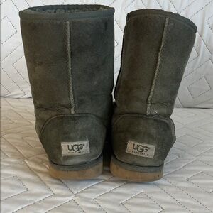 UGG Olive Suede Classic Short Boots